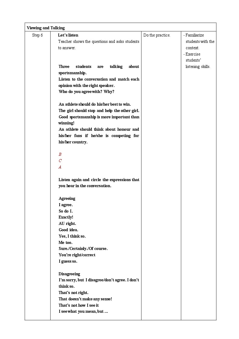 人教版英语必修一Unit 3 《Period 5 Listening and Talking&Assessing Your Progress&Project》课件+教案03