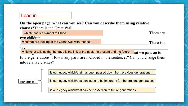 【大单元】Unit 1 Culture Heritage Period 4 Discovering Useful Structures  课件+教案03