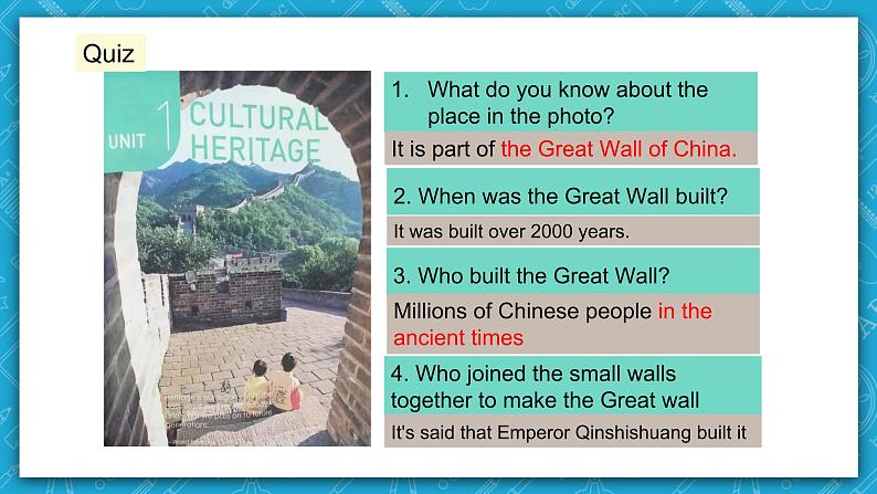 【大单元】Unit 1 Culture Heritage Period 6 Video Time 课件+教案08