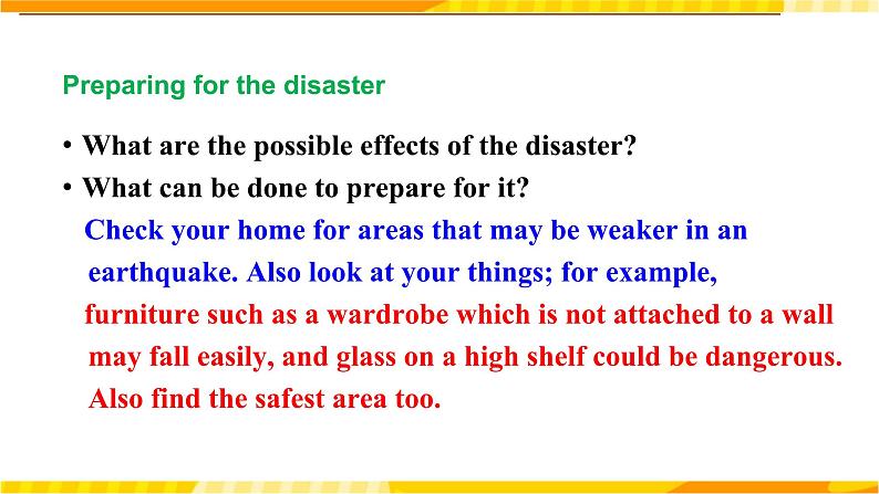 高中英语人教版(2019)必修一大单元Unit 4 Natural Disasters Project课件08