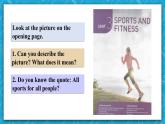 【大单元】Book1 Unit3 Sports and fitness 第5课时 Reading for writing 课件+教案