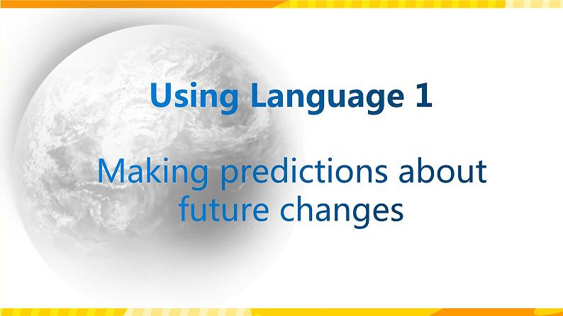 高中英语人教版(2019)选择性必修一大单元Unit 2 Looking into the future Using Language1 听说课课件+教案02