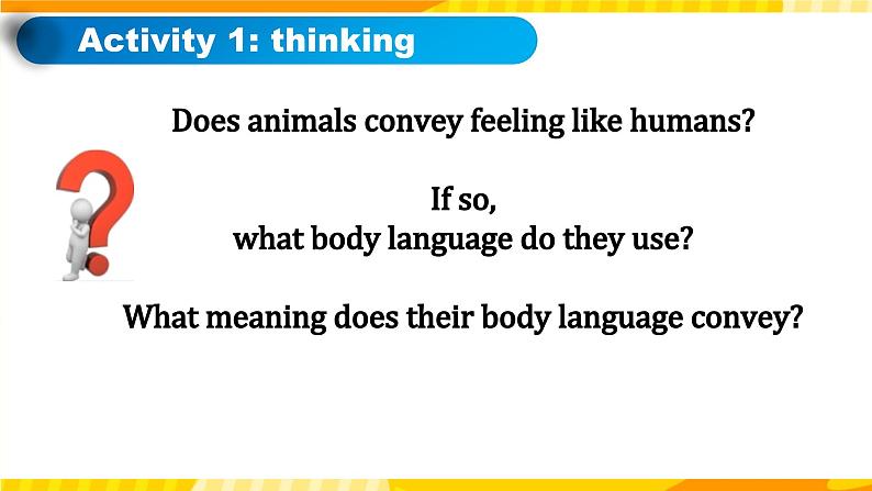 高中英语人教版(2019)选择性必修第一册Unit4 Body Language课时5 Listening and Speaking 课件第7页