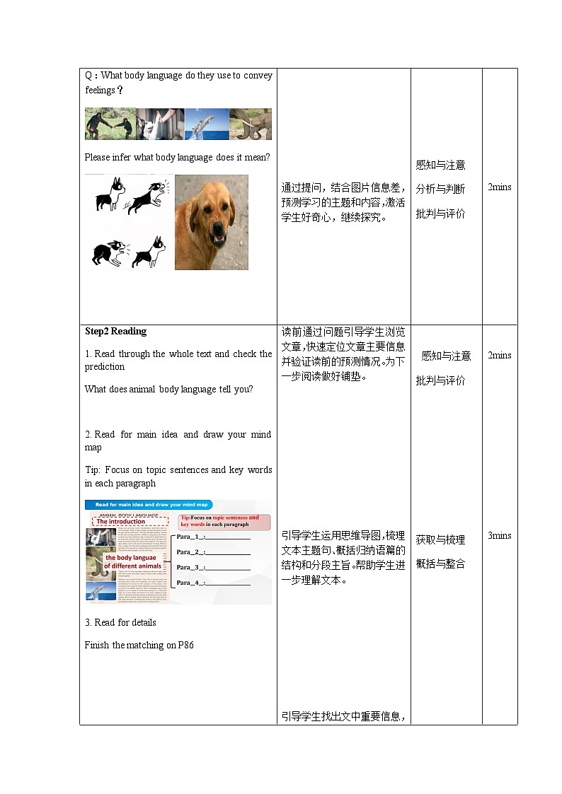 【大单元】Unit4 Body Language 课时6 Reading and Writing 教案03