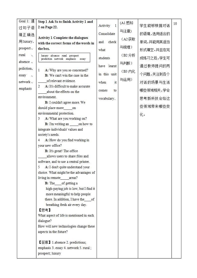 【大单元】Unit 2 Looking into the future Accessing your progress 课件+教案03