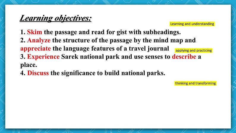 【大单元】Unit 3 Fascinating Parks  Period 1-2 Reading and Thinking  课件+教案02