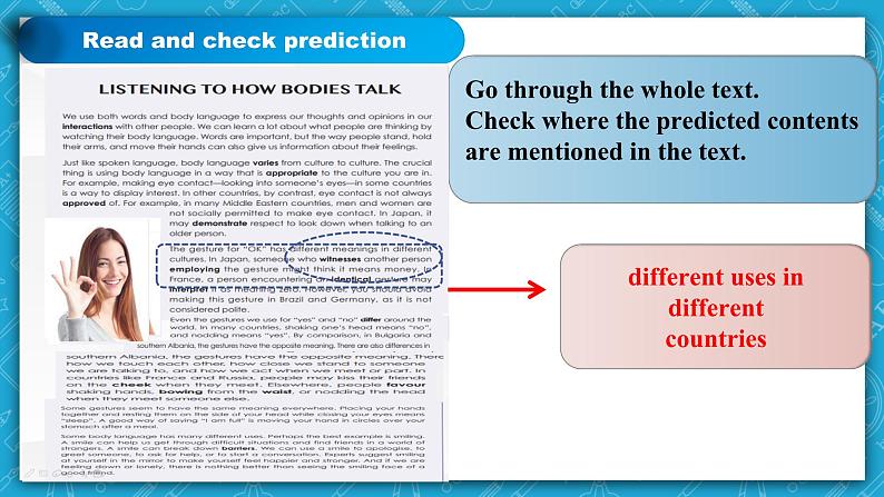 【大单元】Unit4 Body Language课时1Reading and Thinking 课件第6页