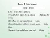 新教材2023高中英语Unit1ScienceFictionSectionIIIUsingLanguage课件新人教版选择性必修第四册