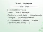 新教材2023高中英语Unit4SharingSectionIIIUsingLanguage课件新人教版选择性必修第四册