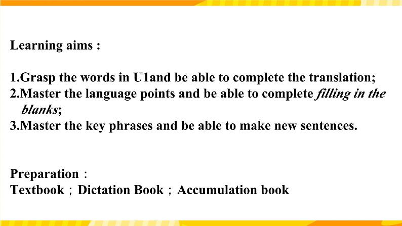 新外研版英语必修第三册 Unit 1 Knowing me, Knowing you starting and listening P3 Reflection & assessment 课件02