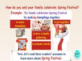 新北師大版高中英語必修一Unit3Celebrations-Lesson1 Spring Festivals課件