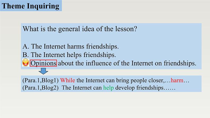 新北师大版高中英语必修二Unit4Information Technology-Lesson3Internet and friendships课件06