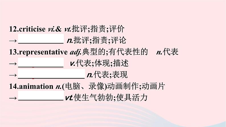 新教材2023年高中英语Unit1Art单元核心素养整合课件新人教版选择性必修第三册第5页