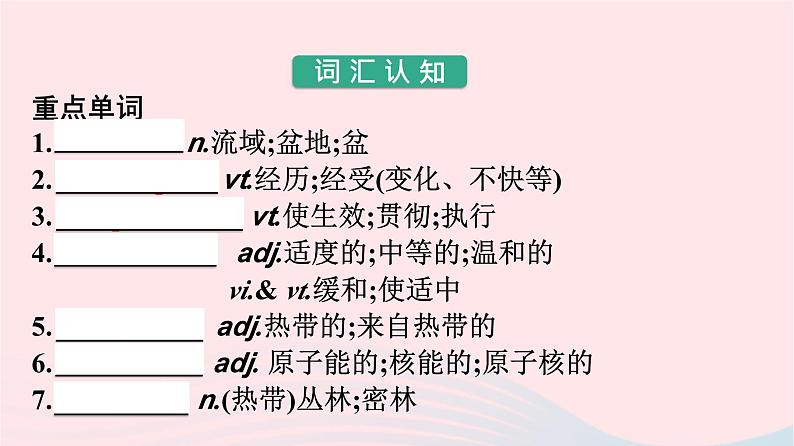 新教材2023年高中英语Unit3EnvironmentalProtectionSectionⅡLearningAboutLanguage课件新人教版选择性必修第三册02