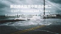 高中英语北师大版 (2019)必修 第二册Unit 5 Humans and natureLesson 2 Professional Rescue Team教案配套ppt课件