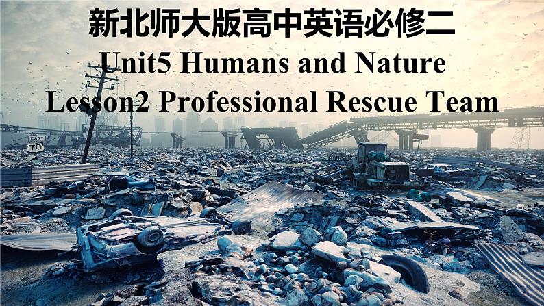 新北师大版高中英语必修二Unit5Humans and Nature-Lesson2Professional Rescue Team课件01