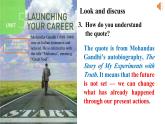 2019新人教高中英语选择性必修四Unit5 Launching Your Career--Reading and Thinking公开课课件