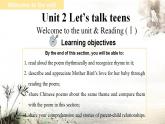 新牛津译林版高中英语必修一Unit2 Let's talk teens-Reading 课件