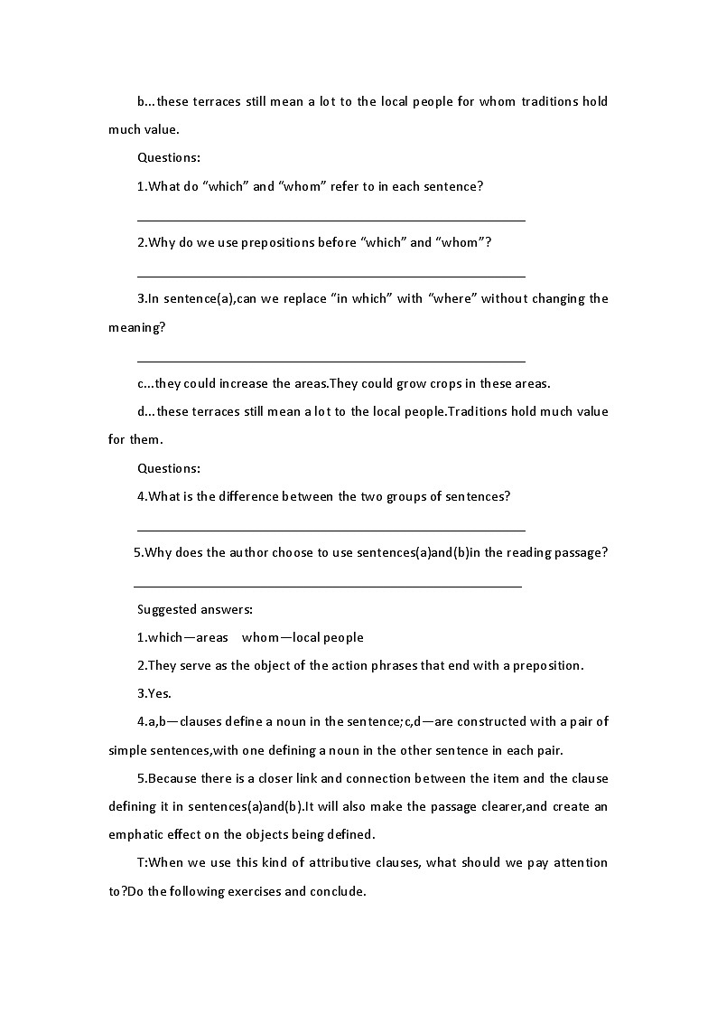 新外研社（19）高中英语必修一Unit6At one with nature-Using Language教案03