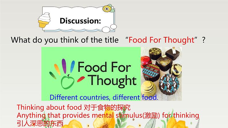 新外研社（19）高中英语必修二Unit1Food for thought--Starting out&Understanding ideas课件第3页