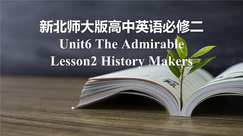 新北师大版高中英语必修二Unit6The Admirable-Lesson2History Makers课件01