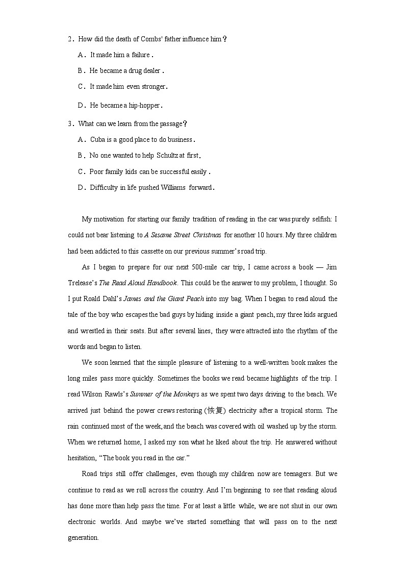 2023届湖南省常德市武陵区常德市第一中学高三模拟预测英语试题（含解析）02