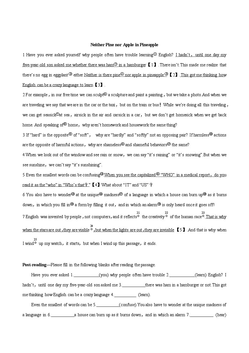 专题03.Unit 2 Exploring English --Starting out & Understanding ideas单词，课文预习-初升高英语无忧衔接（通用版）（外研版必修第一册）02