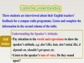 新北师大版高中英语选择性必修一Unit1Relationships-Lesson2-How do we like teachers' feedback课件PPT