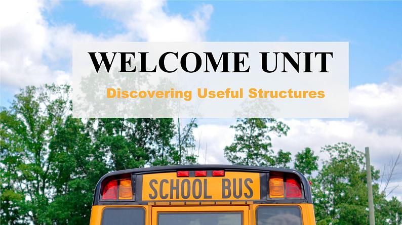 新人教版高中英语必修一Welcome Unit—Discovering Useful Structures 课件01