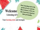 新人教版高中英语必修一Welcome Unit—Listening and talking 课件