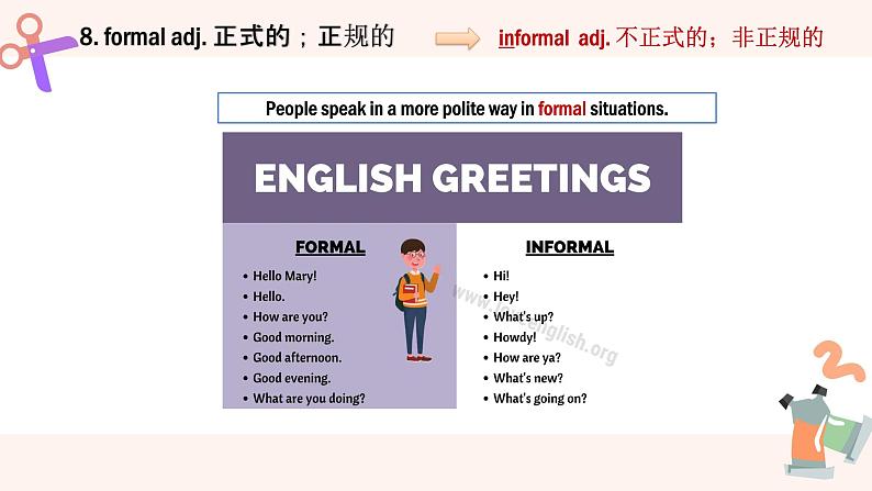 新人教版高中英语必修一Welcome Unit—Words and expressions 课件08