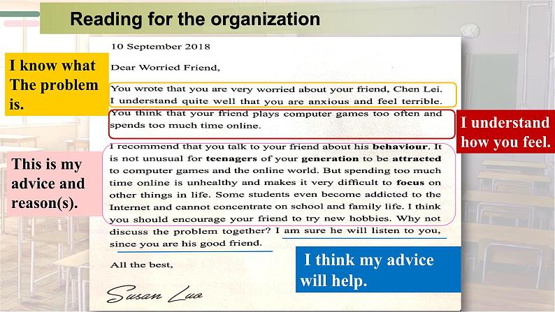 新人教版高中英语必修一Unit 1 Teenage Life—Reading for Writing 课件08