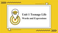 人教版 (2019)必修 第一册Unit 1 Teenage life一等奖ppt课件