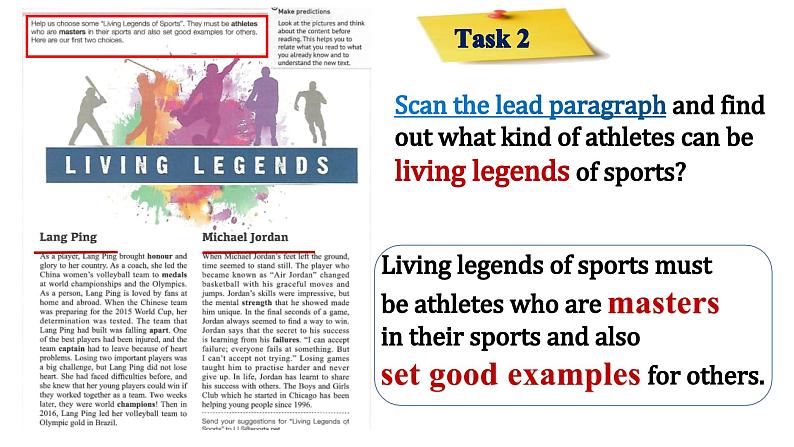 新人教版高中英语必修一Unit3 Sports and Fitness—Reading and Thinking 课件05