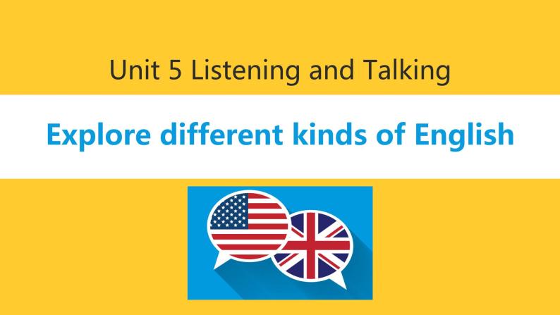 新人教版高中英语必修一Unit5 Languages around the world——Listening and Talking 课件01