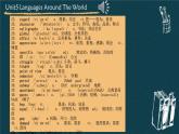 新人教版高中英語必修一Unit5 Languages around the world——Words and expressions 課件