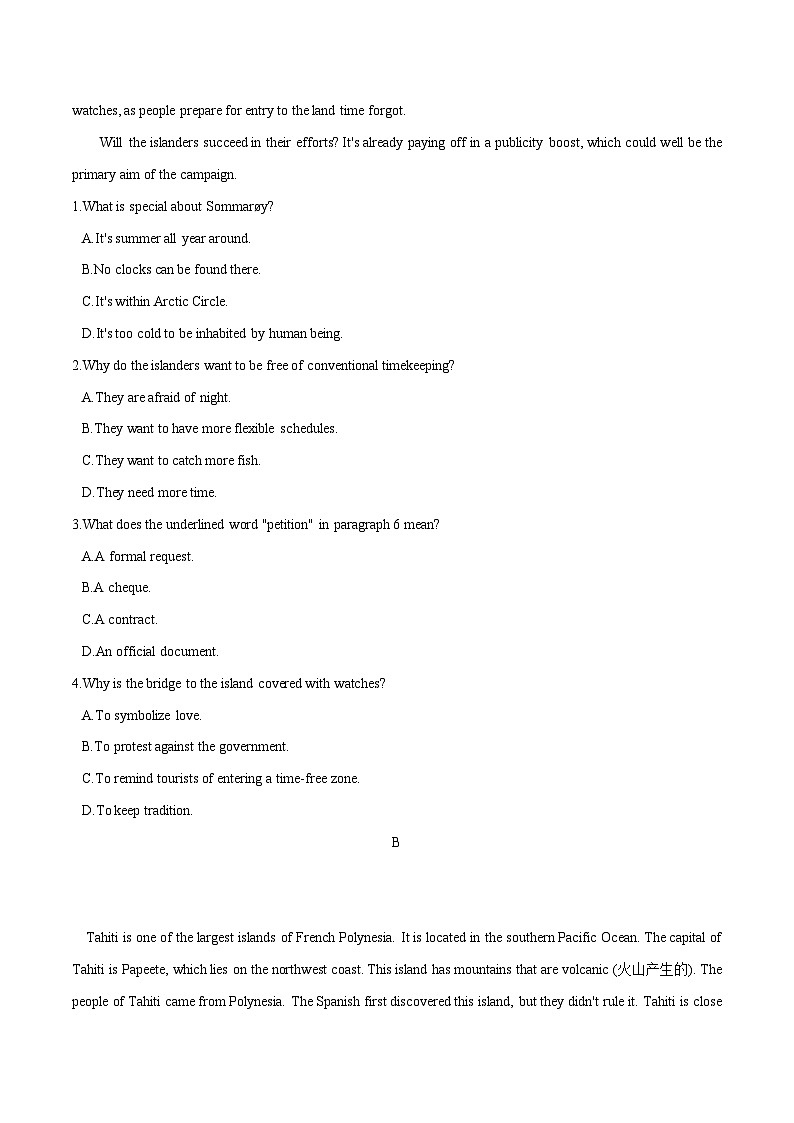 专题5.3 Unit 5 Developing ideas, Presenting ideas & reflection 作业 高一英语外研版(2019)选择性必修二03