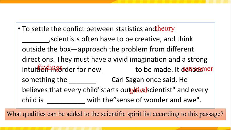 大单元课件人教版高中英语选择性必修二Unit 1《Science and scientists  Assessing Your Progress》05