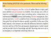 大单元课件人教版高中英语选择性必修二Unit 5《First Aid  Opening Page & Workbook Reading and Writing》