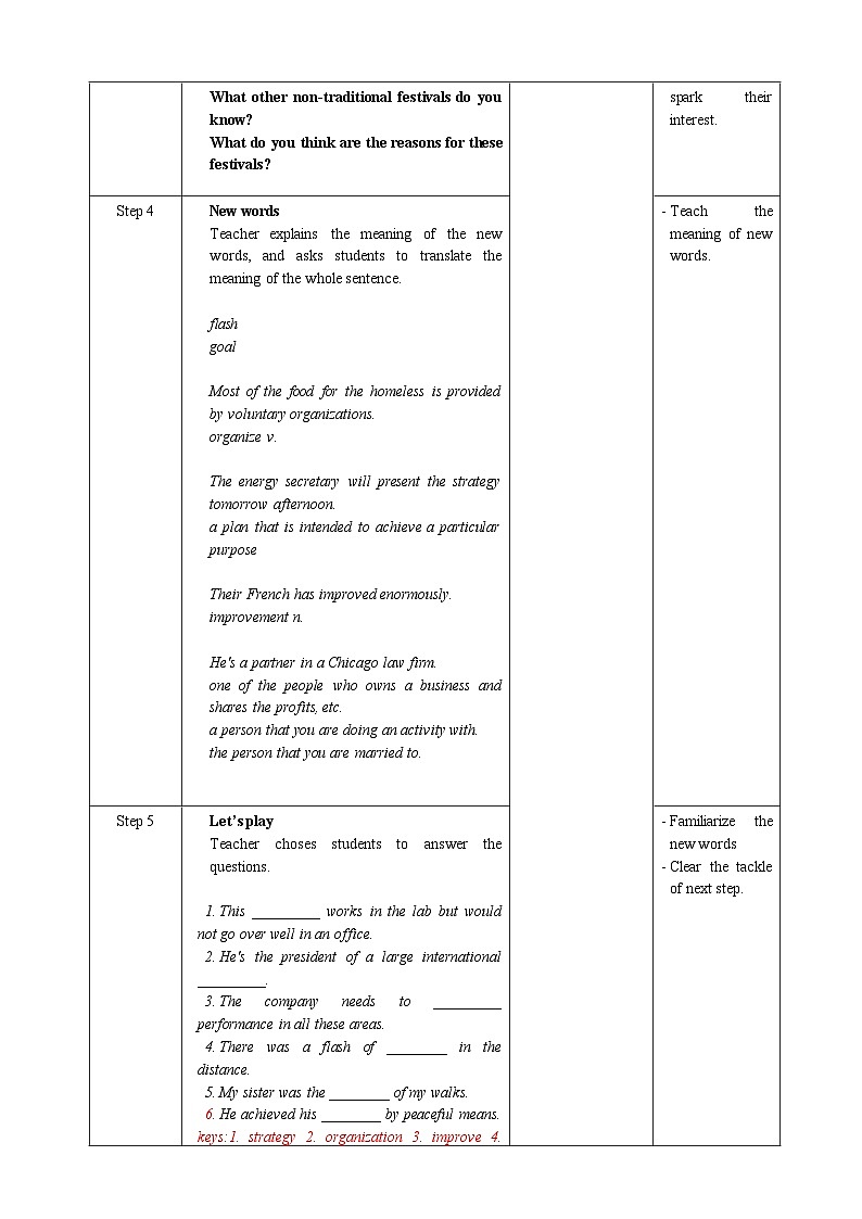人教版英语必修一《 Welcome Unit Period 5 Listening and Talking&Building Up Your Vocabulary》课件+教案02