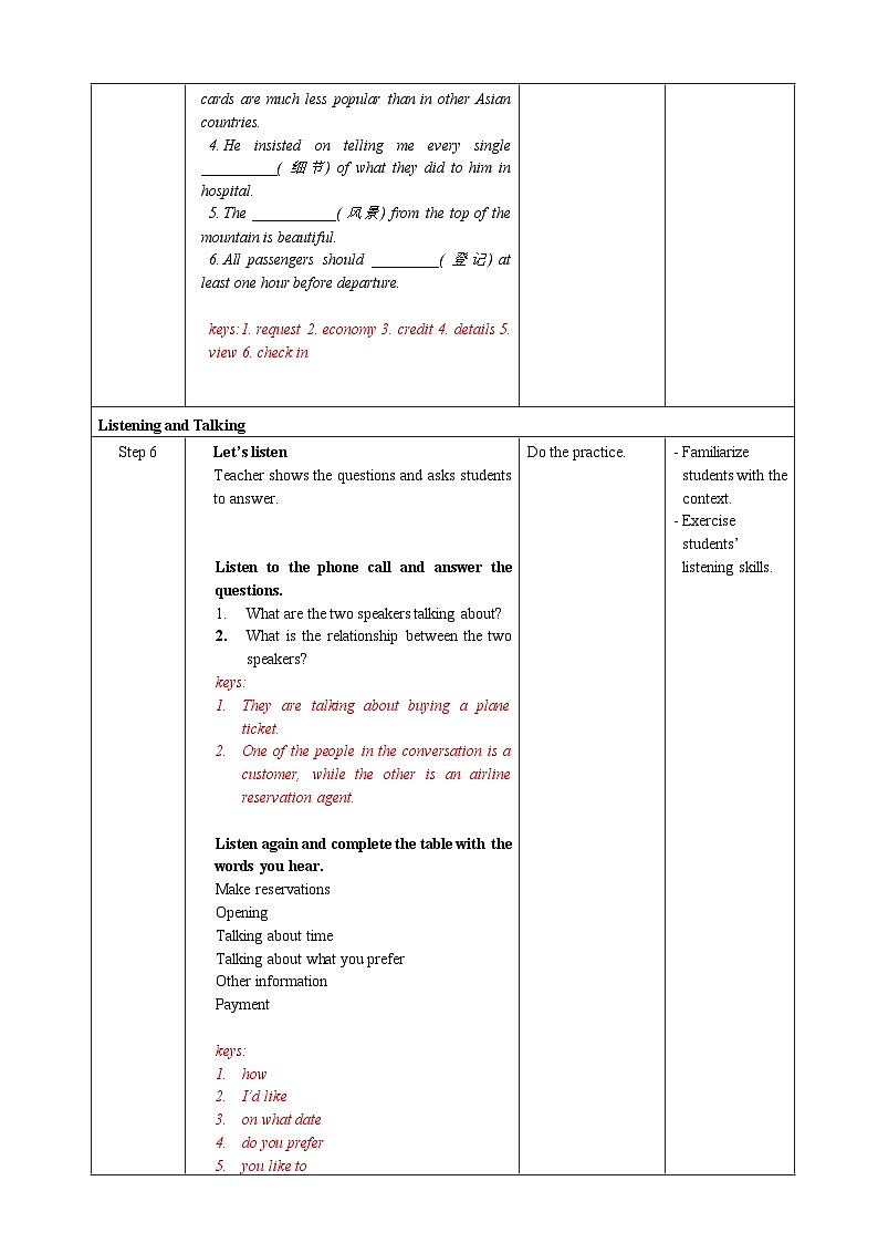 人教版英语必修一Unit 2 《Period 5 Listening and Talking&Assessing Your Progress&Project》课件+教案03