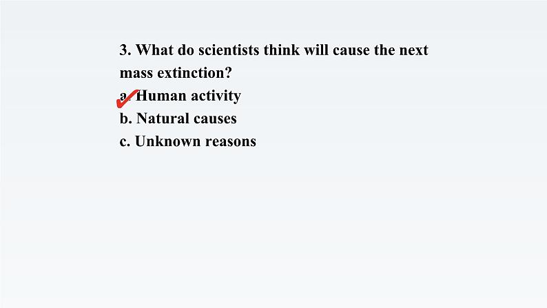 新北师大版高中英语选择性必修一Unit3Conservation-Lesson1The Six Extinction课件08