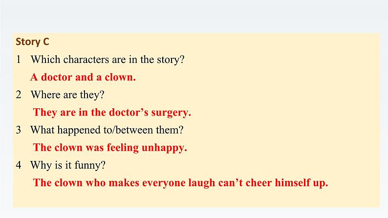 新北师大版高中英语选择性必修二Unit4Humour-Lesson1What's so funny课件07