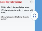 新北師大版高中英語選擇性必修二Unit4Humour-Lesson2Why do we need humour課件