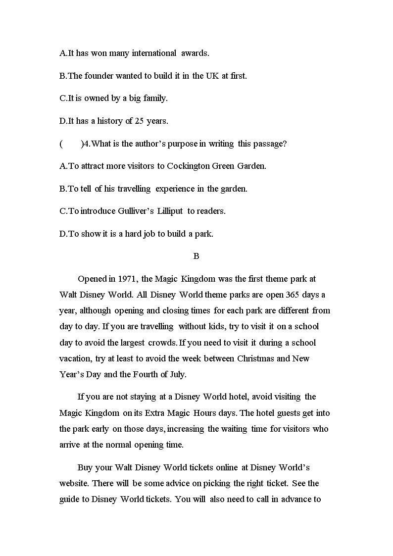 【练习+测试】高中英语人教版(2019)选修第一册  Unit 3 Period Four Writing 课时作业（含答案）03