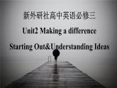 新外研社高中英语必修三Unit2 Making a difference-Starting Out&Understanding Ideas课件
