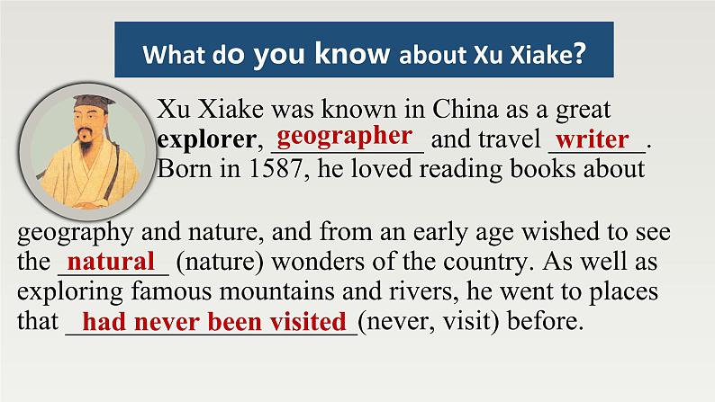 新外研社高中英语必修三Unit5 What an adventure-Starting Out&Understanding Ideas课件08
