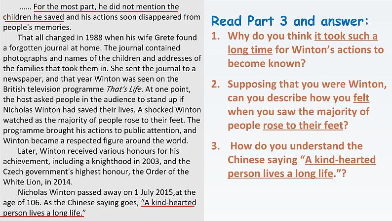 新外研社高中英语必修三Unit2Make a  difference-Developing Ideas课件08