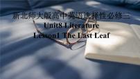 高中英语北师大版 (2019)选择性必修 第三册Unit 8 LiteratureLesson 1 The Last Leaf教学ppt课件