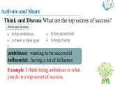 高中英語(yǔ)北師大版選修一（2019）  Unit 2  Lesson 2 Top Five Secrets Of Success（課件）